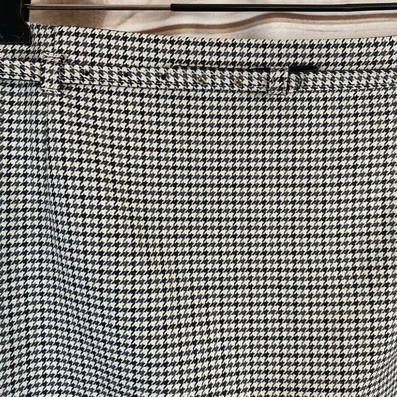 H&M Black & White Houndstooth Print Mini Pencil Skirt Size 12 - Picture 3 of 6